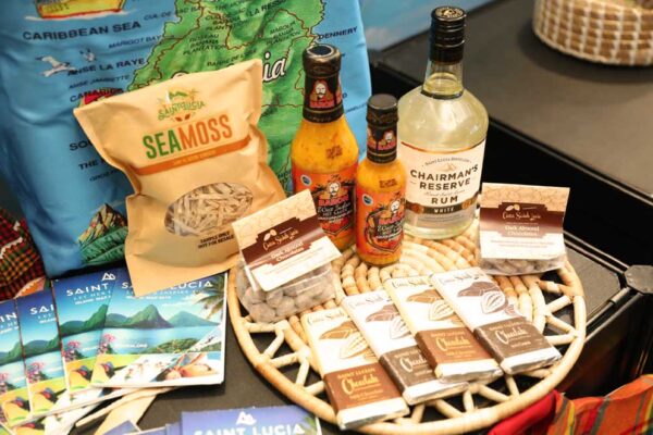 Image of Saint Lucian products on display