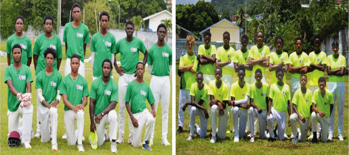 (L-R) Joint champions, Central Castries and Saint Lucia Sports Academy. (Photo: Anthony De Beauville) 