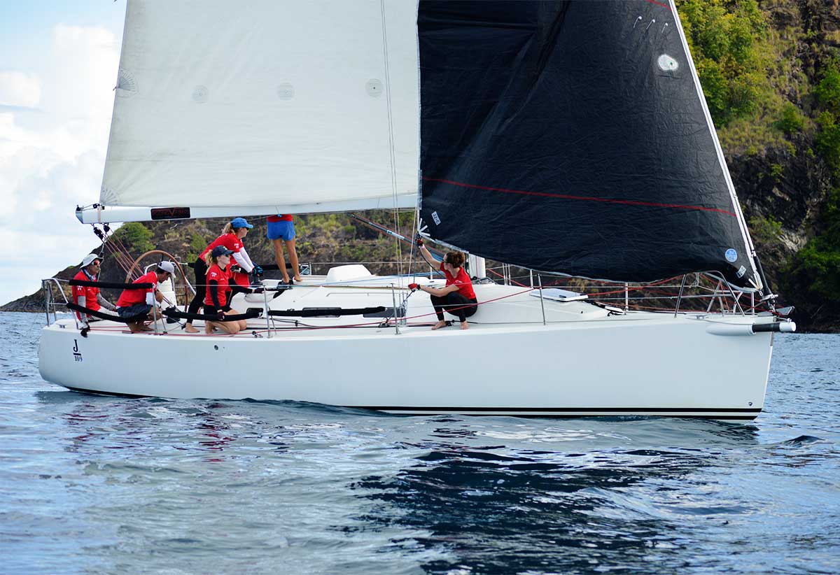 The Racing Class was won by Sang Neuf from Martinique, skippered by Jean-Francois Terrain (Photo: Anthony De Beauville)