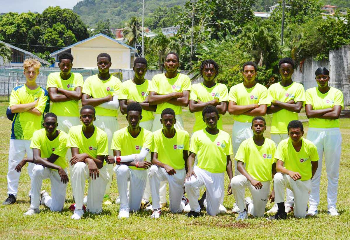 Saint Lucia Sports Academy Cricket Team joint champions in the 2021 Sandals Under-19 Cup (Photo: Anthony De Beauville)
