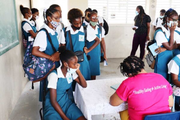 Piaye Secondary School Students at Health Fair