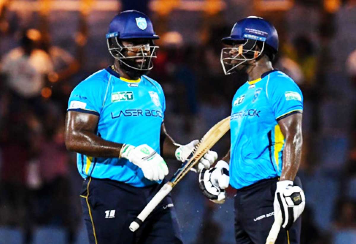 Johnson Charles (right) and Roshon Primus (left) led the Kings chase versus the Tallawahs.