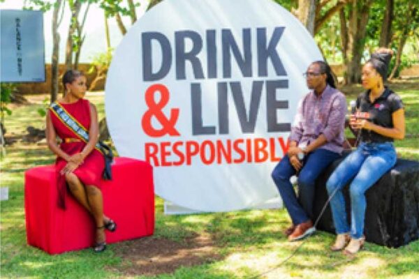 Responsible Consumption Panelists from L-R: National Carnival Queen 2022 Xenia Douglas, Medical Doctor Dr. Donnie Glassgow, Founder of Socacize Saint Lucia Shani Victorin.