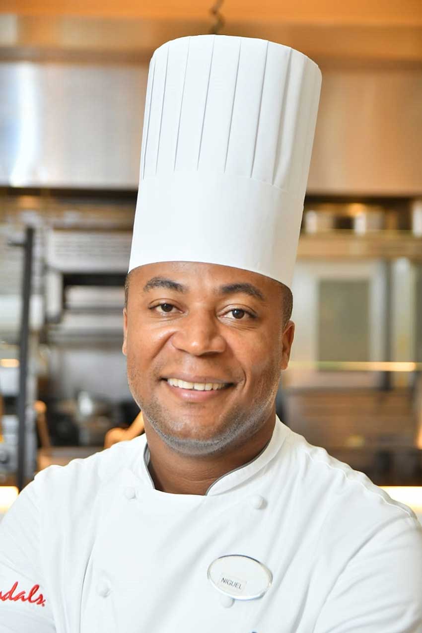 Executive Sous Chef, Saint Lucian Niguel Gerald