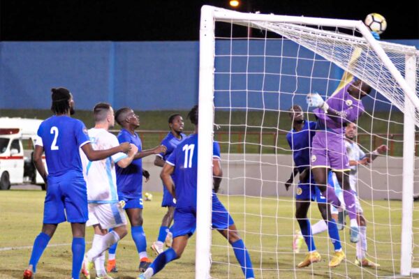 Action shot from Saint Lucia vs. San Marino challenge at the DSCG… [Photos credit: Dave Pascal]