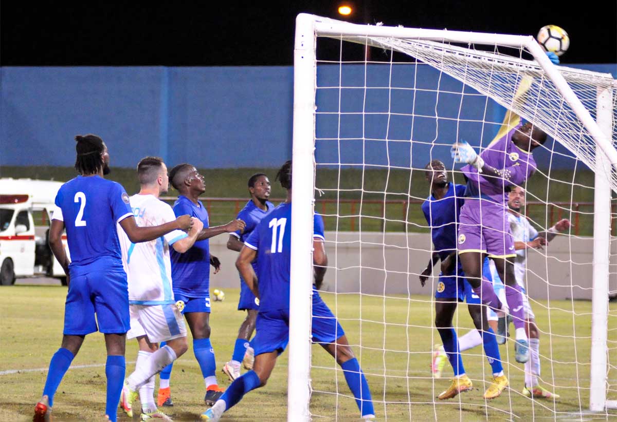 Action shot from Saint Lucia vs. San Marino challenge at the DSCG… [Photos credit: Dave Pascal]