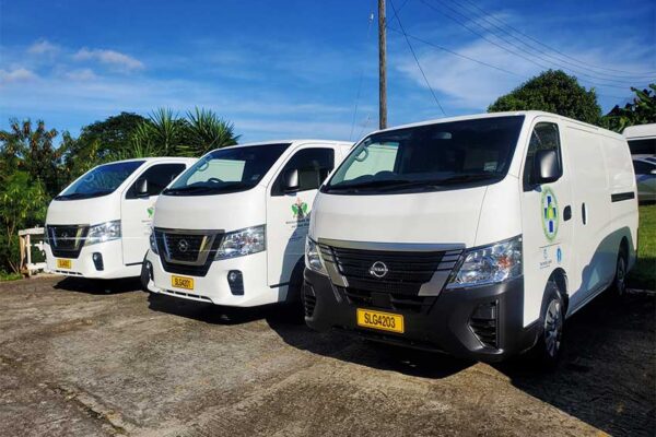 Health Sector Receives Vehicles
