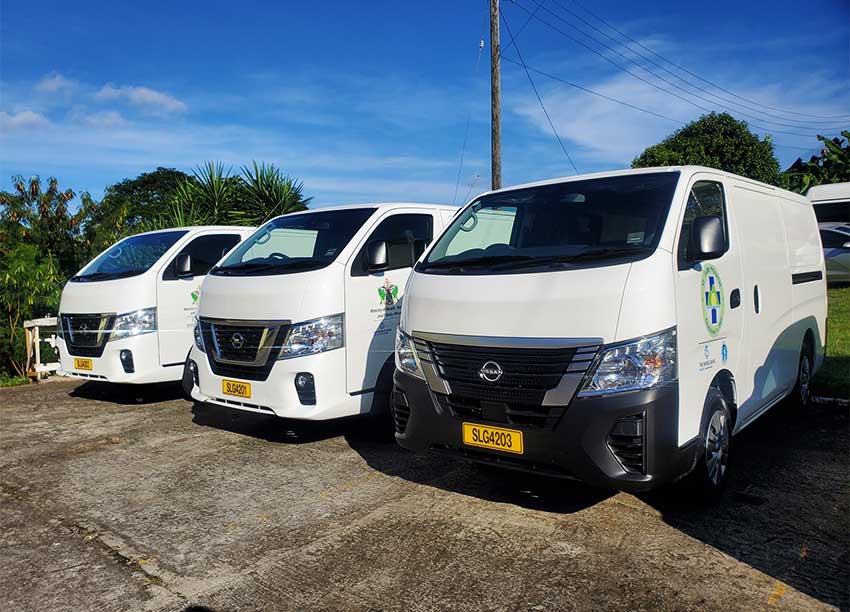 Health Sector Receives Vehicles