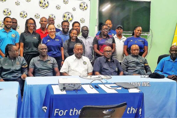 Officials and participants at the CONCACAF Beginners Referees Course.