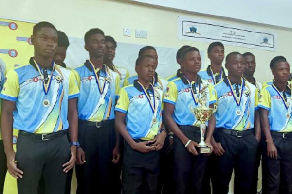 Team Saint Lucia champions of Winlott U-15 Cricket.