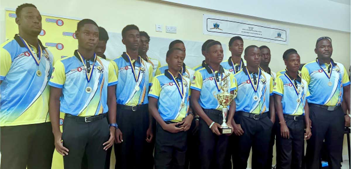 Team Saint Lucia champions of Winlott U-15 Cricket.