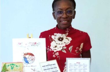 Zeleta Weekes, designer of Zeenovations greeting cards and other gift accessories.