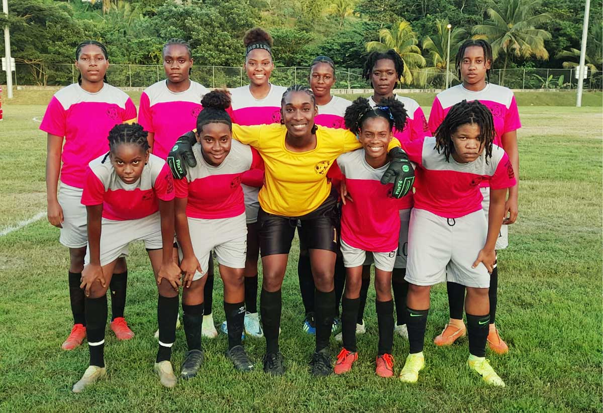 Canaries Women Football team went on a goal-fest rampage versus Dennery.