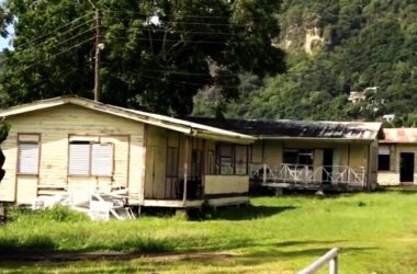 One of the buildings on the Soufriere Comprehensive Secondary School's compound used by students.
