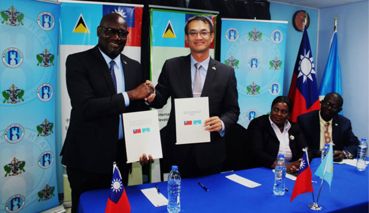 Taiwan, Saint Lucia Sign Memorandum of Understanding for Improved Public Health