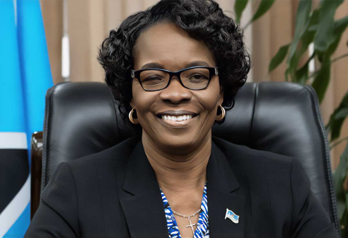 Public Service Minister Dr. Virginia Albert-Poyotte 