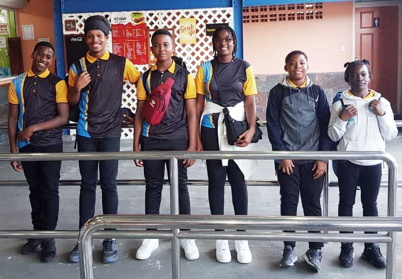 Team Saint Lucia Junior Table Tennis players …