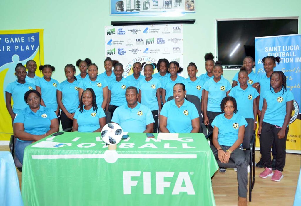 Team Saint Lucia U-14 in CFU’s Girls Challenge Series - The Voice St