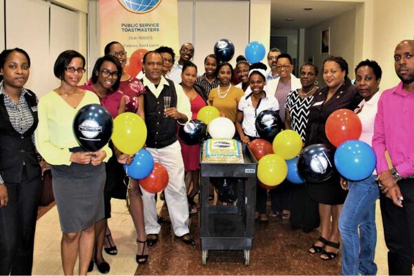 Members of the Saint Lucia Public Service Toastmasters Club