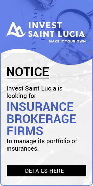Invest Saint Lucia invites Tenders for Management of Portfolio of Insurance Coverage. Tap/click here for details.