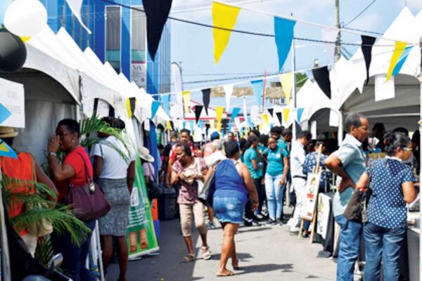 The open space known as the William Peter Boulevard has now been transformed into a shopping center strictly displaying products from local businesses.