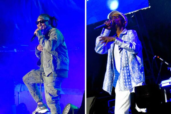 Machel Montana and Beres Hammond, as they literally rocked the house