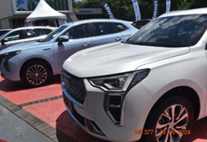 GWM line of vehicles on display at JQ Motors