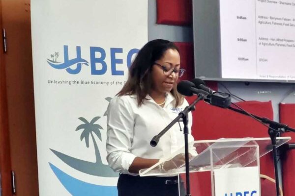 UBEC Project Manager Mrs Shermaine Clauzel Delivers Remarks at Orientation Ceremony