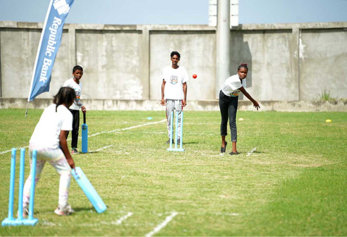 Young cricketers showcase their skills during the Republic Bank ‘Five for Fun’ Finals