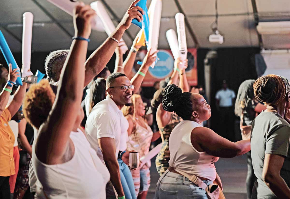 Inside the Cultural Centre during the performances of some artistes