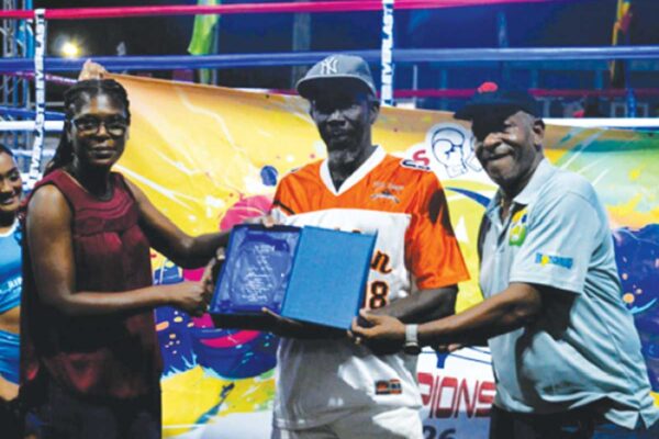 Guy Lawrence collects his award