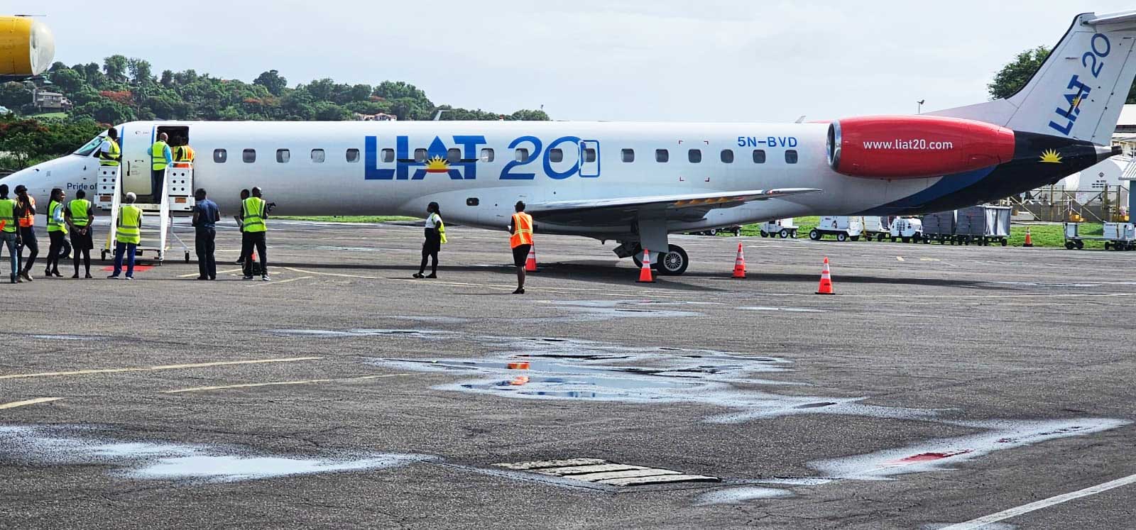 LIAT 20 on the tarmac in Antigua.