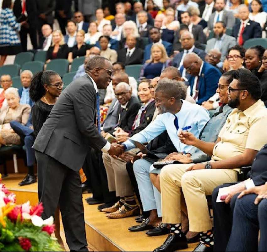 Philip Pierre at the Forty-Seventh Regular Meeting of the Conference of the Heads of Government of the Caribbean Community