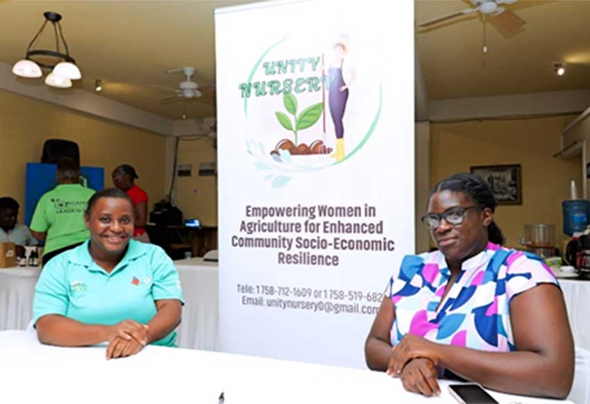 Representatives from Unity Nursery, a community-based organization in Banse, Laborie