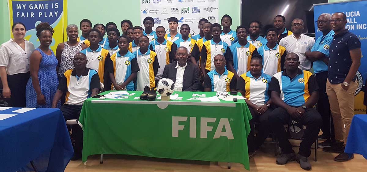 SLFA officials, parents, players and technical unit at the media briefing