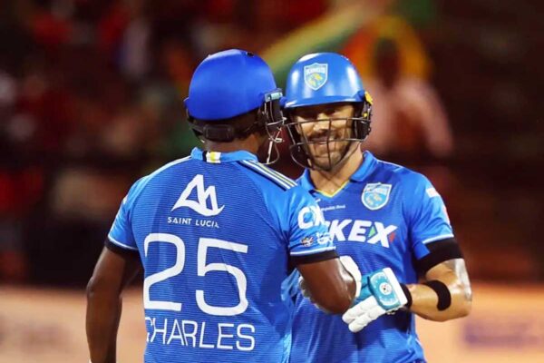 Johnson Charles and Faf du Plessis have formed a potent partnership at the top for St Lucia Kings.