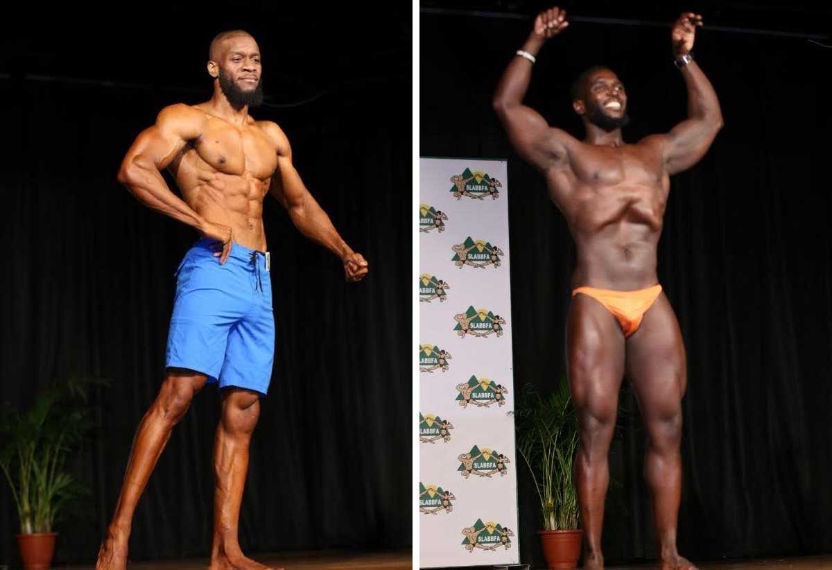 [L-R]Kirby Charles (Men’s Physique) & Joneil Pelage (Bodybuilding)