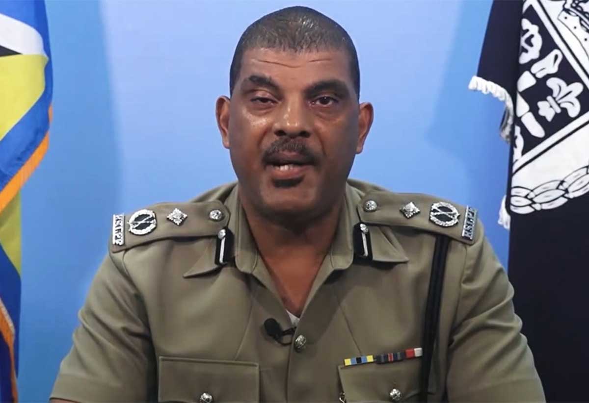 Acting Commissioner of police Luke Defraites