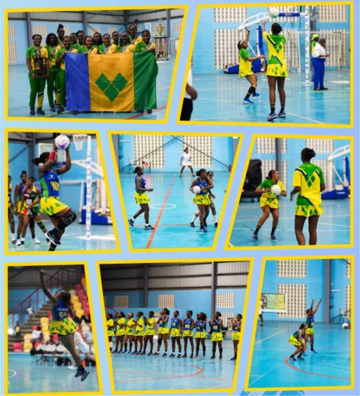 SVG’s Vincy Jewels display their prize trophy