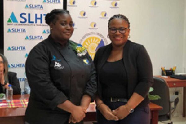 From left to right: Junior Chef Kayla Joseph & Donette Ismael, Programme Manager of the TEF