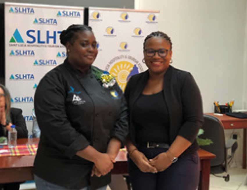 From left to right: Junior Chef Kayla Joseph & Donette Ismael, Programme Manager of the TEF