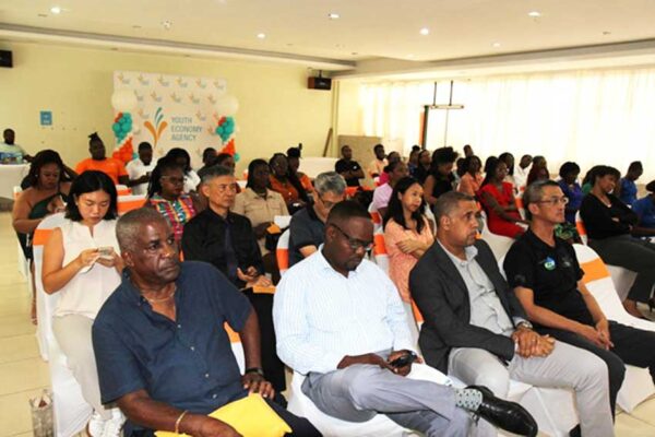 H.E. Peter Chia-Yen Chen, Taiwan’s Ambassador to Saint Lucia, and Mr. Thomas Leonce, Chairperson of the Youth Economy Agency, join other guests and participants at the certificate ceremony held at Union Orchid Gardens on Tuesday, November 5, 2024