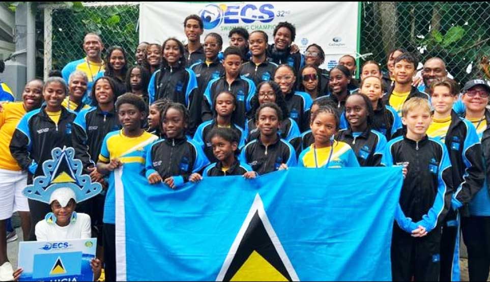 Team Saint at OECS Swimming Championships 