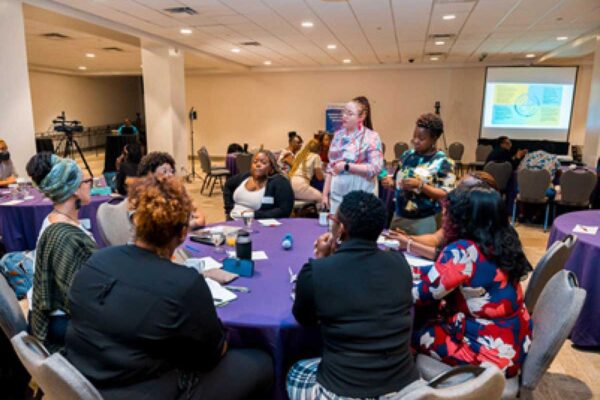 Attendees in discussions at the annual convening of the Caribbean Feminist Climate Justice Movement held in July. CFCJM Photos/Chameleon Media