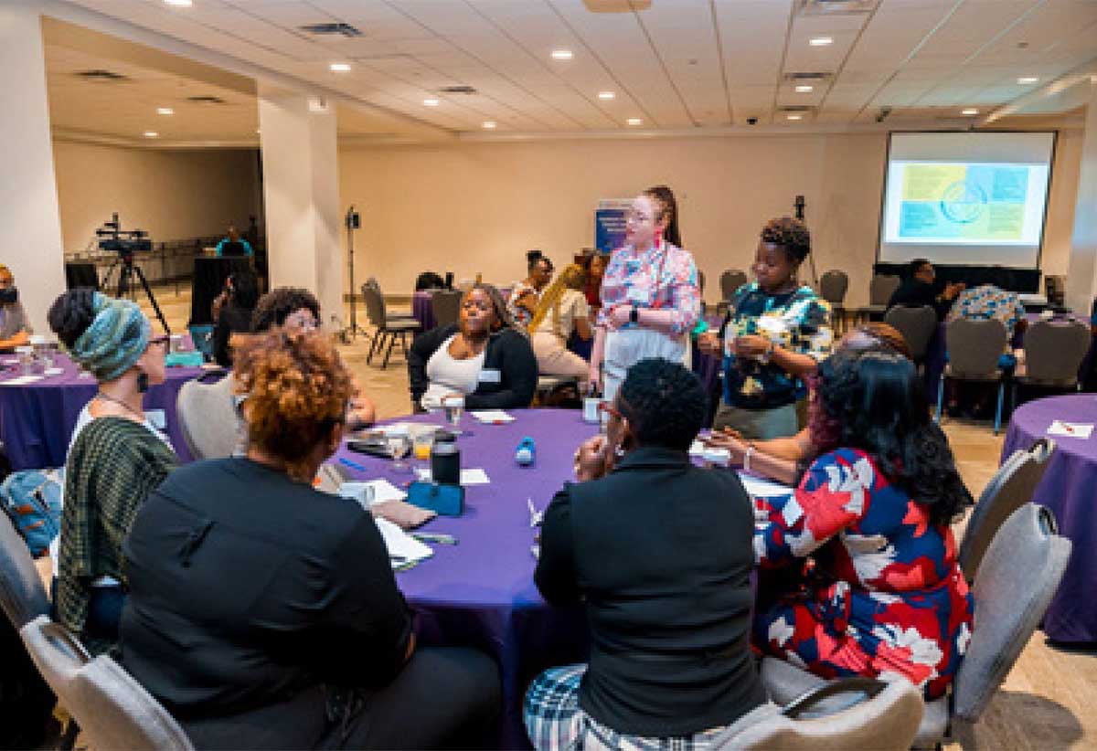 Attendees in discussions at the annual convening of the Caribbean Feminist Climate Justice Movement held in July. CFCJM Photos/Chameleon Media