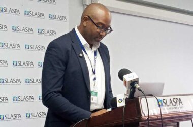 SLASPA’s General Manager Daren Cenac at Thursday’s media briefing