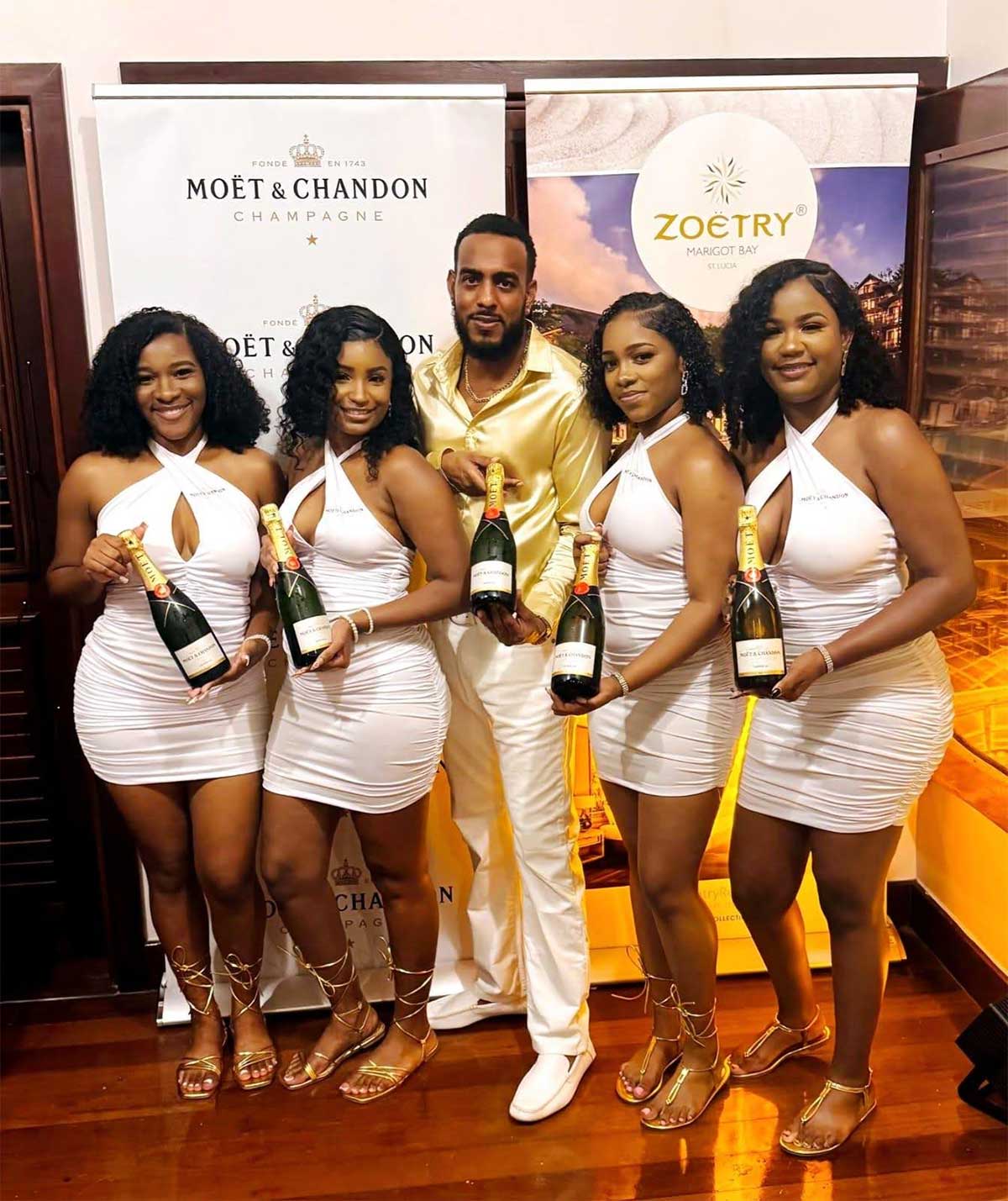 Manduchi Mangal, PCD’s Brand Manager for Moët/Hennessy (centre) at the unveiling of the partnership