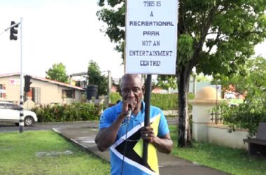 Protester Calls out MP for Upgrades at Serenity Park