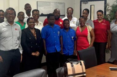 Reps of beneficiary orgs capture the moment with CIBC Country Head N Ollivierre