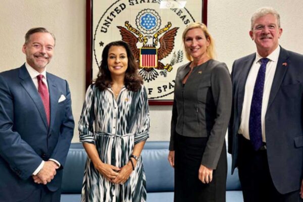 From left - U.S. Ambassador to Barbados and the Eastern Caribbean, Roger Nyhus; Candace A. Bond, U.S. Ambassador to Trinidad and Tobago; Nicole D. Theriot, U.S. Ambassador to Guyana and Robert J. Faucher U.S. Ambassador to Suriname